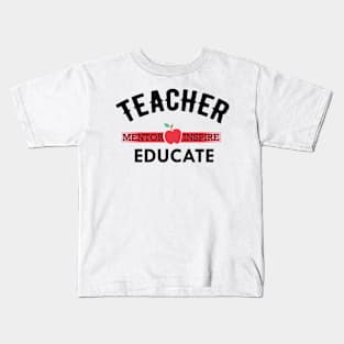 Teacher Mentor Inspire Educate Kids T-Shirt